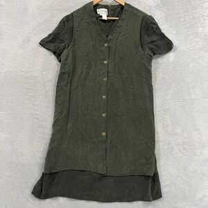 Vintage‎ Karin Stevens Dress Womens Medium USA Made Rayon Button Zip 90s